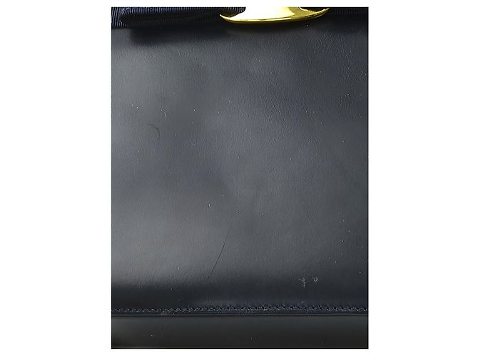 Salvatore Ferragamo Ferragamo Vara Bow Satchel aus schwarzem Leder - Ansicht 13