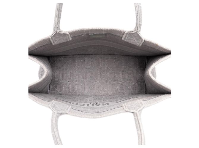 Dior Gray Medium Cannage Embroidered Book Tote - vista 4