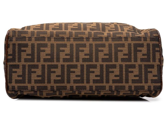 Fendi Brown Zucca Canvas Etniko Handtasche - Ansicht 3
