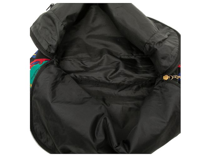 Autre Marque Saint Laurent Black Printed Nylon Love Card Tote Negro - vista 4