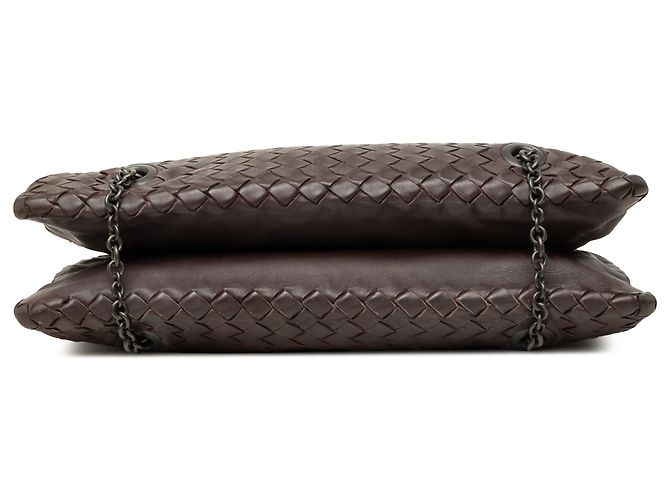 Borsa a tracolla Duo Bottega Veneta in Nappa Intrecciato marrone - vista 3