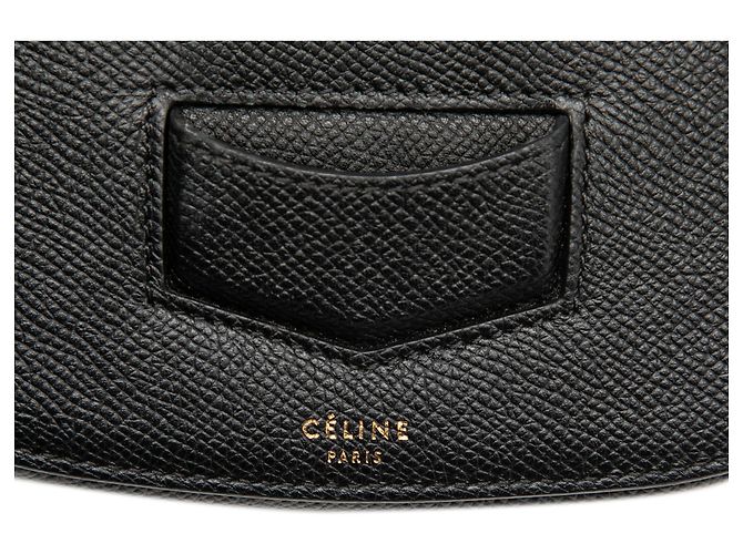 Céline Celine Black Small Grained Calfskin Trotteur Crossbody - vista 5