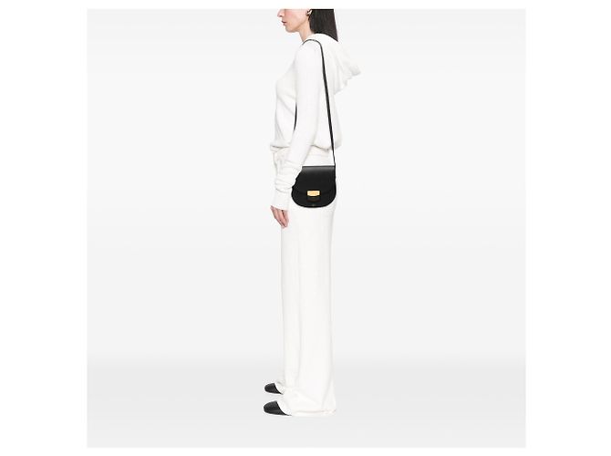 Céline Celine Black Small Grained Calfskin Trotteur Crossbody - vista 6