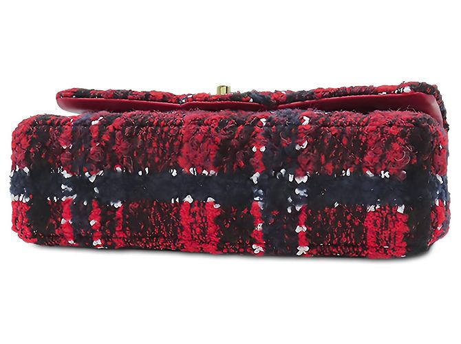 Chanel Red Medium Classic Tweed Double Flap - Ansicht 3