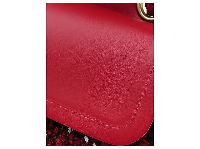Chanel Red Medium Classic Tweed Double Flap - Ansicht 8
