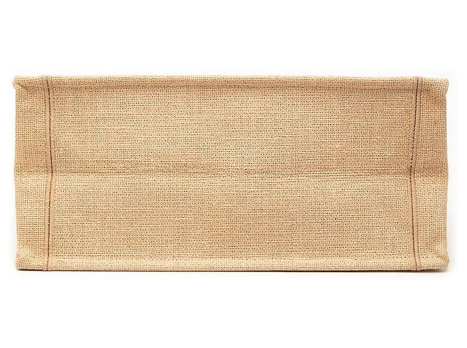 Dior Book Tote Medium de yute bordado Beige - vista 3