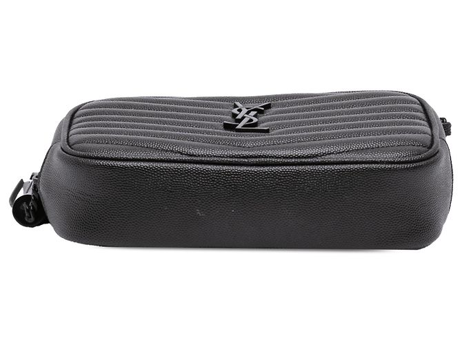 Autre Marque Borsa Lou Camera Saint Laurent Mini Grain de Poudre Monogramma Monocromatica Nera - vista 3