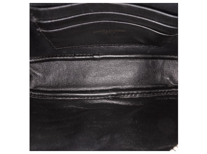 Autre Marque Borsa Lou Camera Saint Laurent Mini Grain de Poudre Monogramma Monocromatica Nera - vista 4
