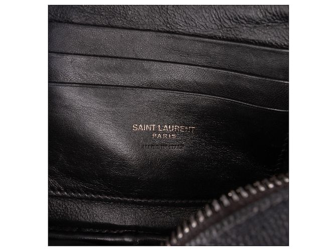 Autre Marque Borsa Lou Camera Saint Laurent Mini Grain de Poudre Monogramma Monocromatica Nera - vista 5