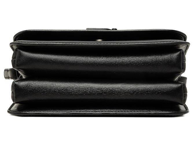 Balenciaga B Borsa a tracolla in pelle nera Nero - vista 3