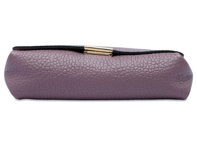 Burberry Purple Medium Grained Calfskin Mildenhall Crossbody - vista 3