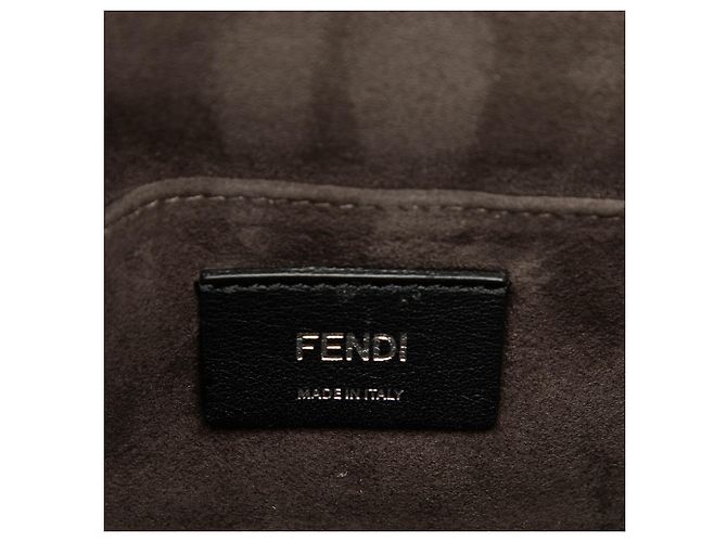 Fendi Pink Small Scalloped Leather Kan I Crossbody - vista 5