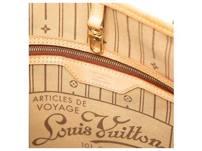 Louis Vuitton Brown Monogram Neverfull MM - vue 5