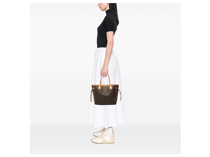 Louis Vuitton Brown Monogram Neverfull MM - vue 6