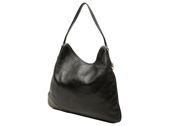 Gucci New Britt Hobo in pelle di vitello nera - vista 2
