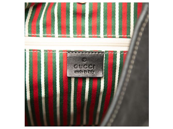 Gucci New Britt Hobo in pelle di vitello nera - vista 5