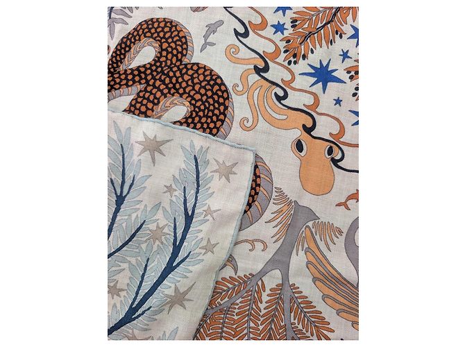Hermès Sous le Charme d'Orphée 140 Chal Cachemira Seda - vista 5
