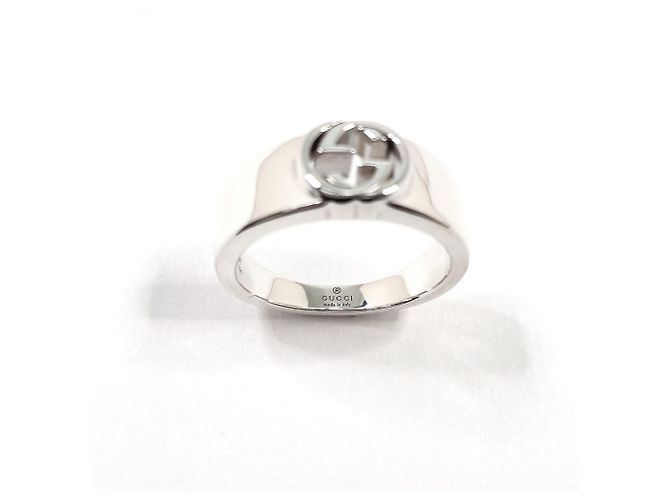 GUCCI Interlocking G Band Ring in Silver 925 Silvery - view 3