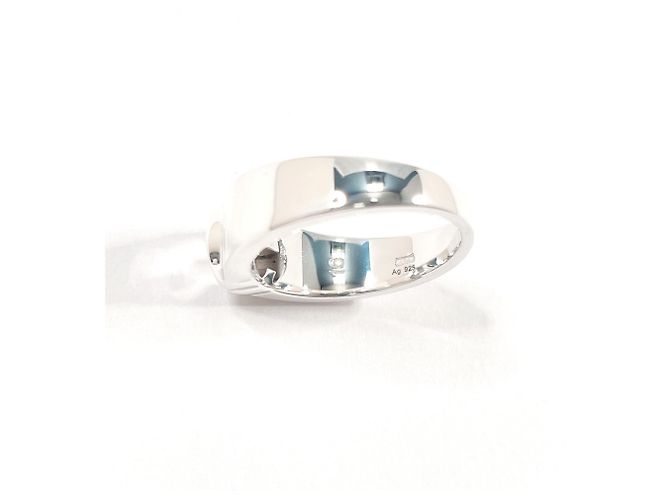 GUCCI Interlocking G Band Ring in Silver 925 Silvery - view 4