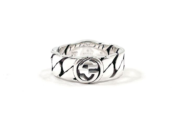 Anello Interlocking G Band GUCCI - vista 2
