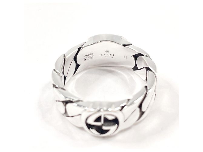 Anello Interlocking G Band GUCCI - vista 3