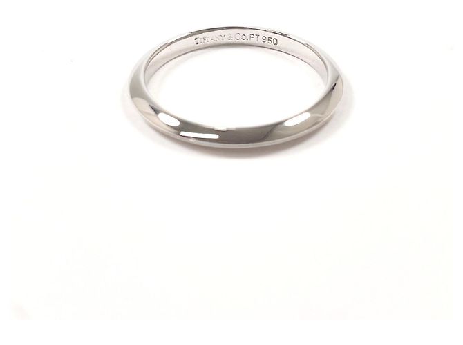 Autre Marque Tiffany Knife Edge Band Ring Silber - Ansicht 3