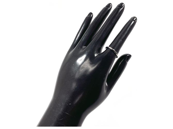 Autre Marque Tiffany Knife Edge Band Ring Silber - Ansicht 6