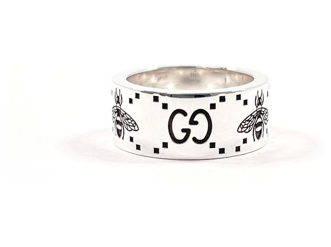 Anello Gucci GG & Bee in argento sterling - vista 2