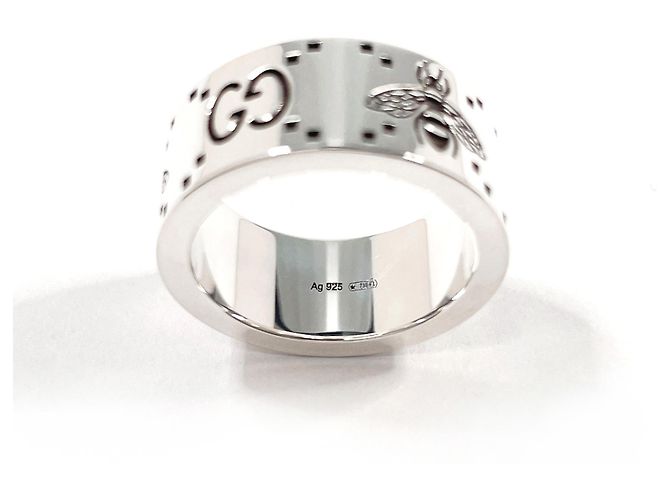 Anello Gucci GG & Bee in argento sterling - vista 4