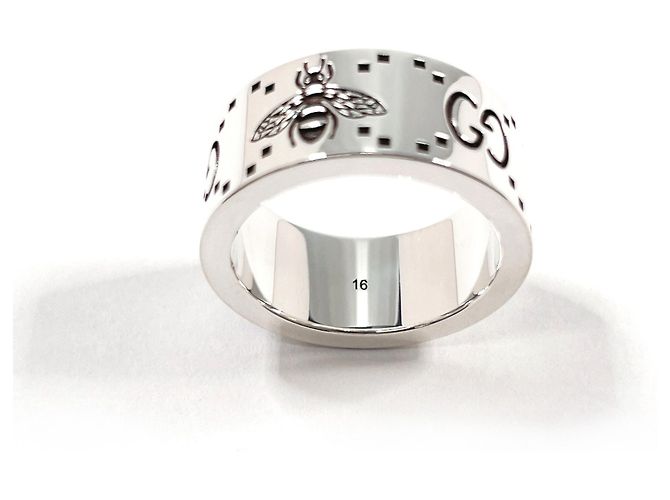 Anello Gucci GG & Bee in argento sterling - vista 5