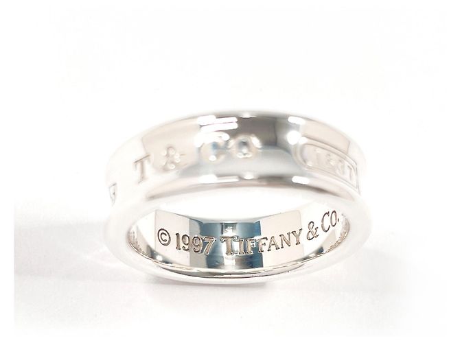 Autre Marque Tiffany & Co. 1837 Medium Band Ring Silber - Ansicht 4