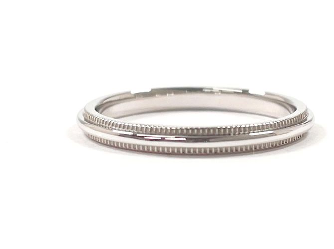 Autre Marque Anello Fascia Milgrain Tiffany & Co. in Platino 950 - vista 2