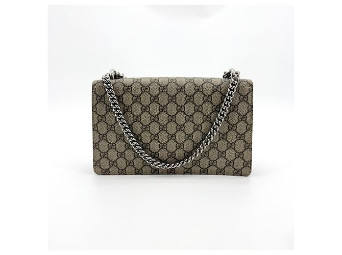 Gucci Dionysus GG Coated Canvas Medium Castaño - vista 2