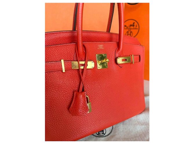 Borsa a mano Hermès Birkin 30 in pelle Togo - vista 3