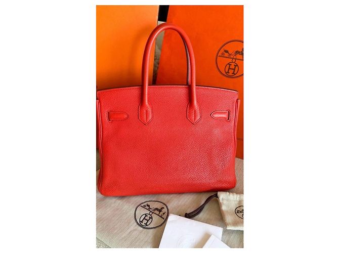 Borsa a mano Hermès Birkin 30 in pelle Togo - vista 4