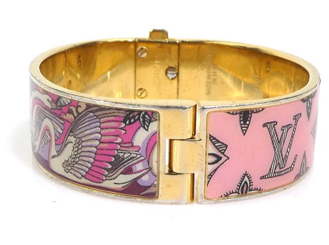 Bracciale con ciondoli oro e rosa Louis Vuitton - vista 2
