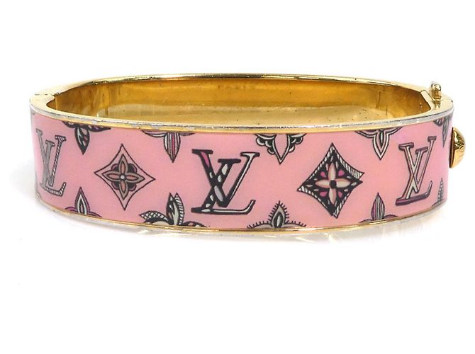 Bracciale con ciondoli oro e rosa Louis Vuitton - vista 3