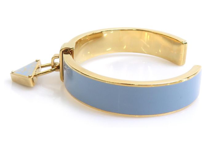 Bracelete Prada azul claro e dourado - vista 3