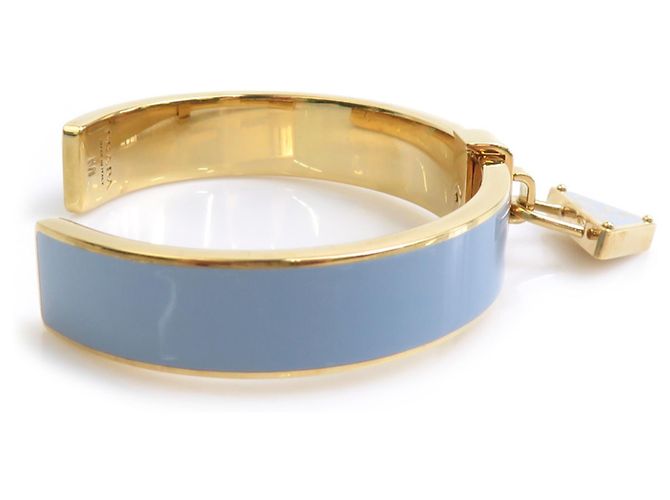 Bracelete Prada azul claro e dourado - vista 5