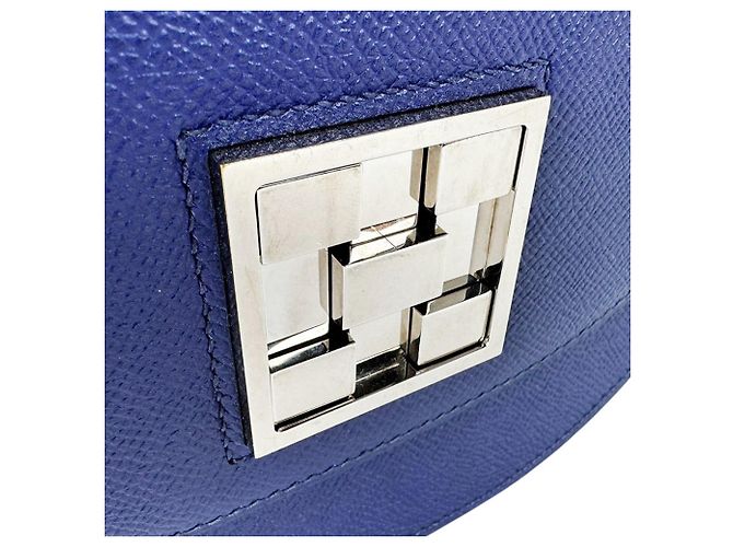 Hermès Bolsa de Ombro Hermes Mosaic 24 17 Veau Epsom Blue Ancre Silver - vista 11