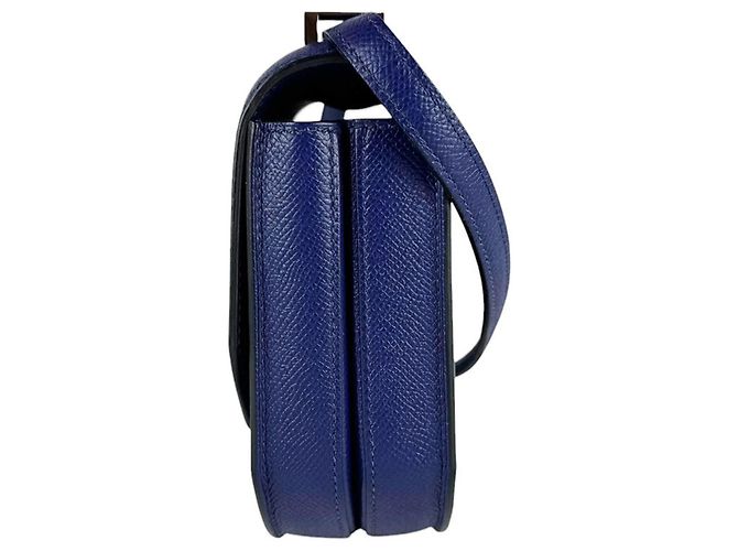 Hermès Bolsa de Ombro Hermes Mosaic 24 17 Veau Epsom Blue Ancre Silver - vista 2
