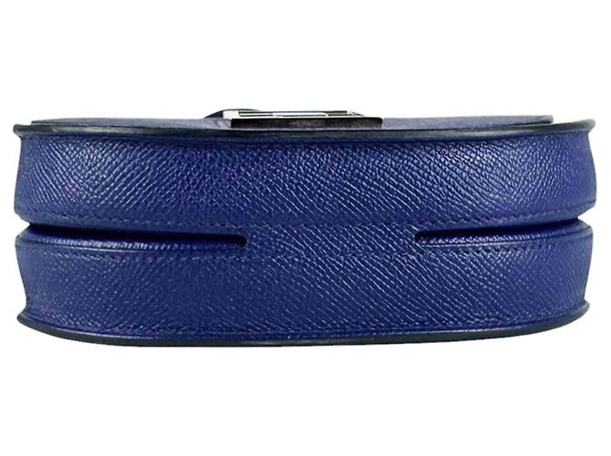 Hermès Bolsa de Ombro Hermes Mosaic 24 17 Veau Epsom Blue Ancre Silver - vista 4