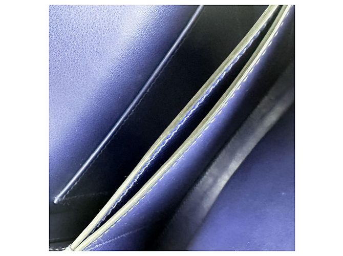 Hermès Bolsa de Ombro Hermes Mosaic 24 17 Veau Epsom Blue Ancre Silver - vista 5
