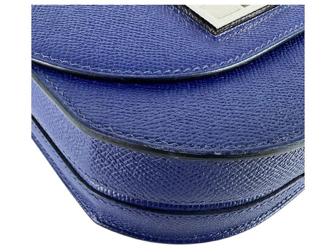 Hermès Bolsa de Ombro Hermes Mosaic 24 17 Veau Epsom Blue Ancre Silver - vista 9