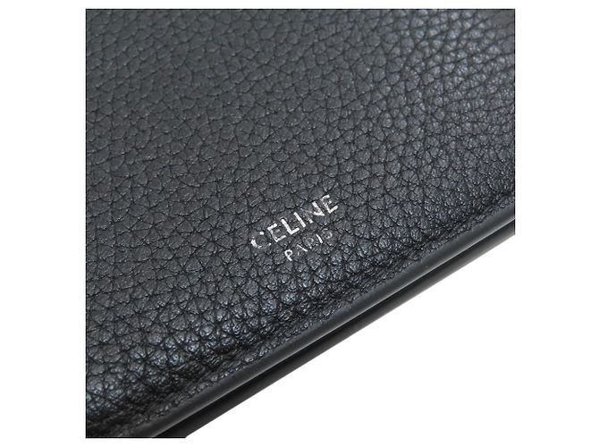 Céline Cartera bifold Celine de piel negra - vista 14