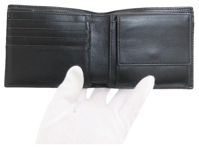 Céline Cartera bifold Celine de piel negra - vista 4