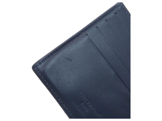 Louis Vuitton Portefeuille Marco Aerogram Bi-fold Wallet Navy blue - view 12