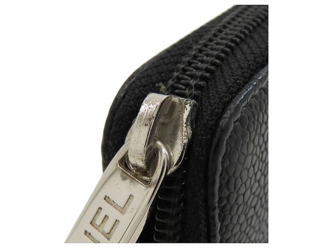 Portamonete Chanel in pelle nera - vista 12