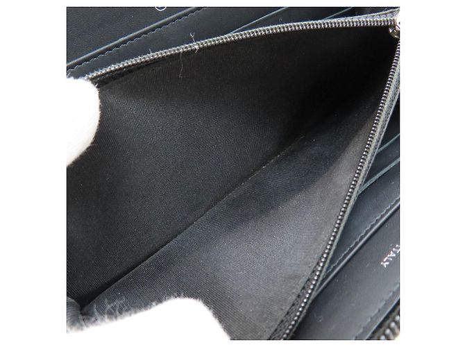 Portamonete Chanel in pelle nera - vista 5
