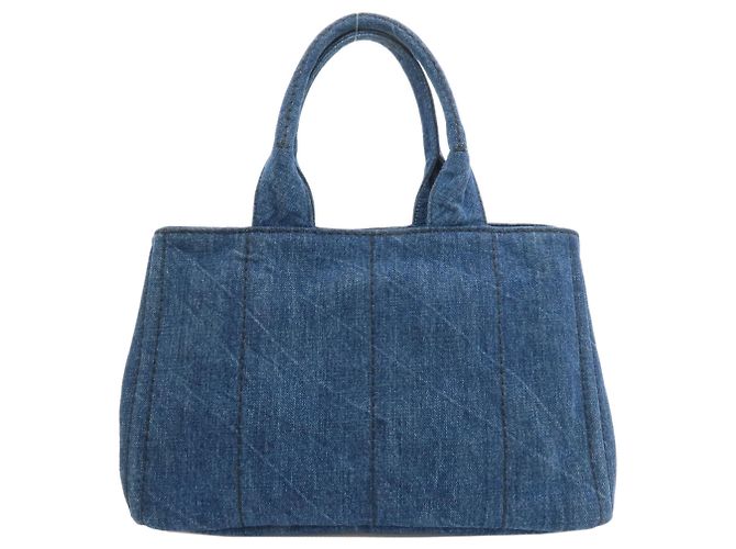 Prada Canapa Denim Tote Bag - Ansicht 2